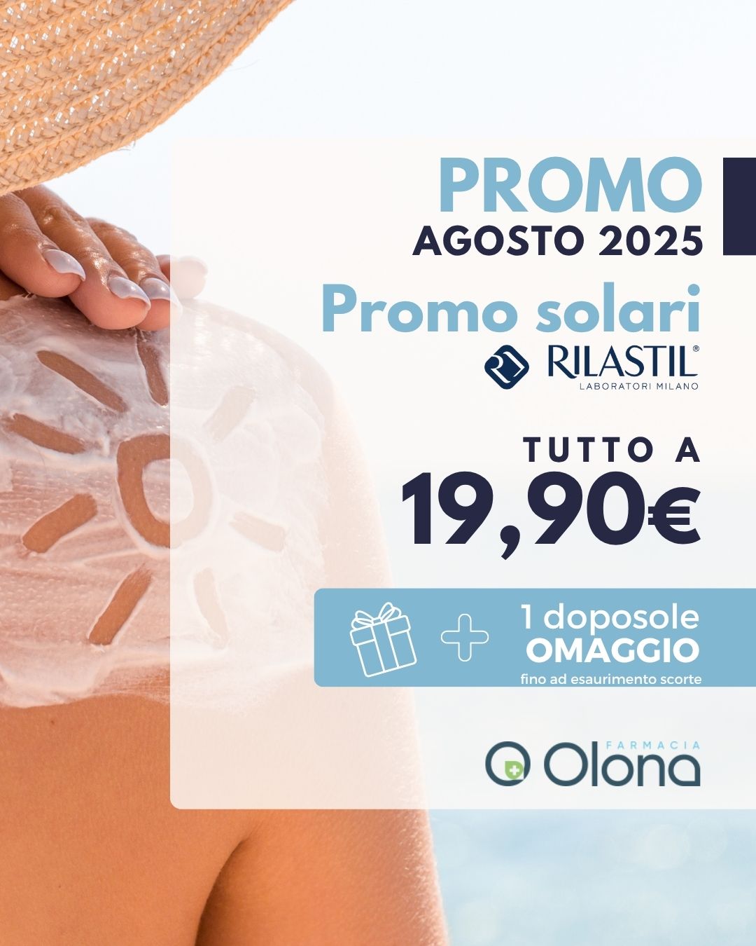 AGOSTO 2025 promo SOLARI Rilastil farmacia olona